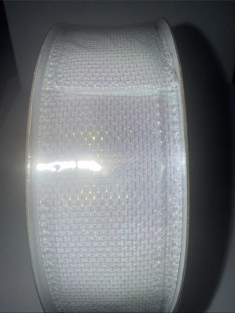Premium White Wired Edge Ribbon - 50 Yards